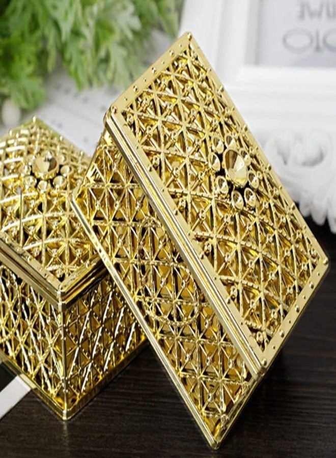 VRB Dec علبة شوكولاتة VRB Dec مكونة من 12 قطعة، مثالية لحفلات الزفاف، أو كعلب تخزين للحلوى، أو كعلب هدايا لحفلات الزفاف، أو حفلات استقبال المولود، أو أعياد الميلاد، أو حفلات الكريسماس، أو حفلات الفواكه المجففة، إلخ. (شكل مستطيل، عبوة من 12 قطعة) - Image 3